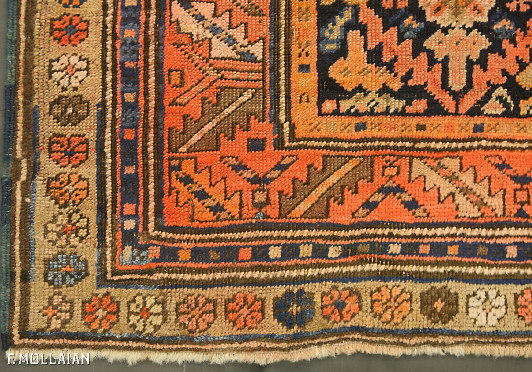 Antique Caucasian Karabakh (Qarabag) Rug n°:91220008